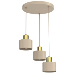 żyrandol  beige/gold 3xE27 08795
