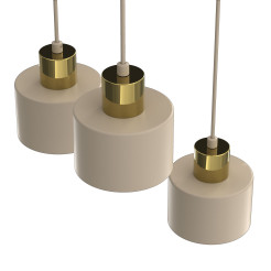 żyrandol  beige/gold 3xE27 08795