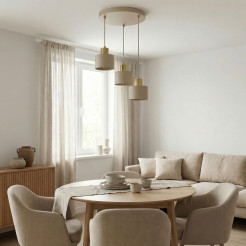żyrandol  beige/gold 3xE27 08795