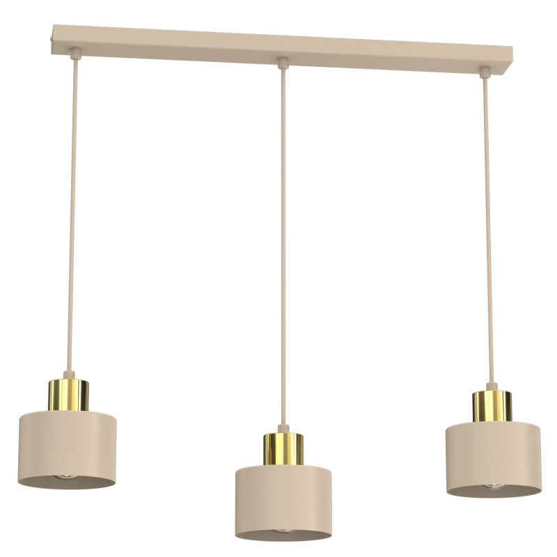 żyrandol plate dia 300 mm  beige/gold 3xE27 08796