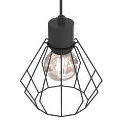 żyrandol  basket black 1xE27 08833
