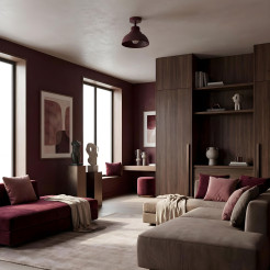 plafon  burgundy 1xE27 08880