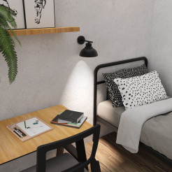 kinkiet  black 1xE27 09042