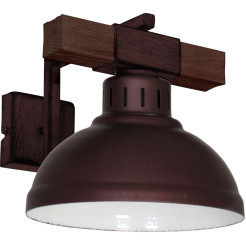 kinkiet  dark wood 1xE27 09051