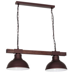 żyrandol  dark wood 2xE27 09053