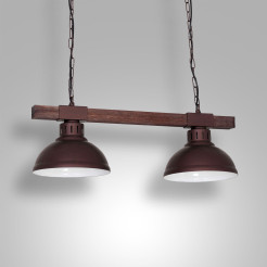 żyrandol  dark wood 2xE27 09053