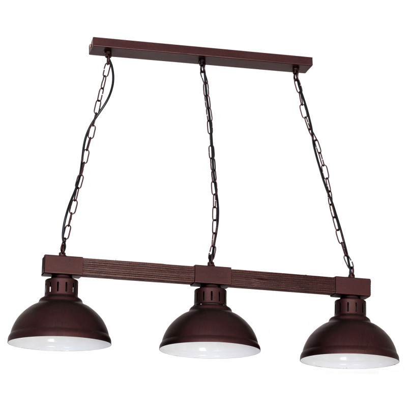 żyrandol  dark wood 3xE27 09054