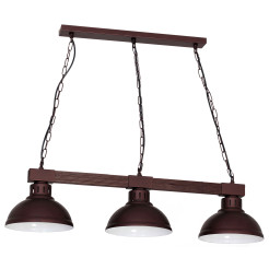 żyrandol  dark wood 3xE27 09054