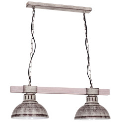 żyrandol  white wood 2xE27 09061