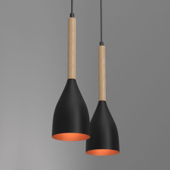 żyrandol  black/gold 2xE27 09113