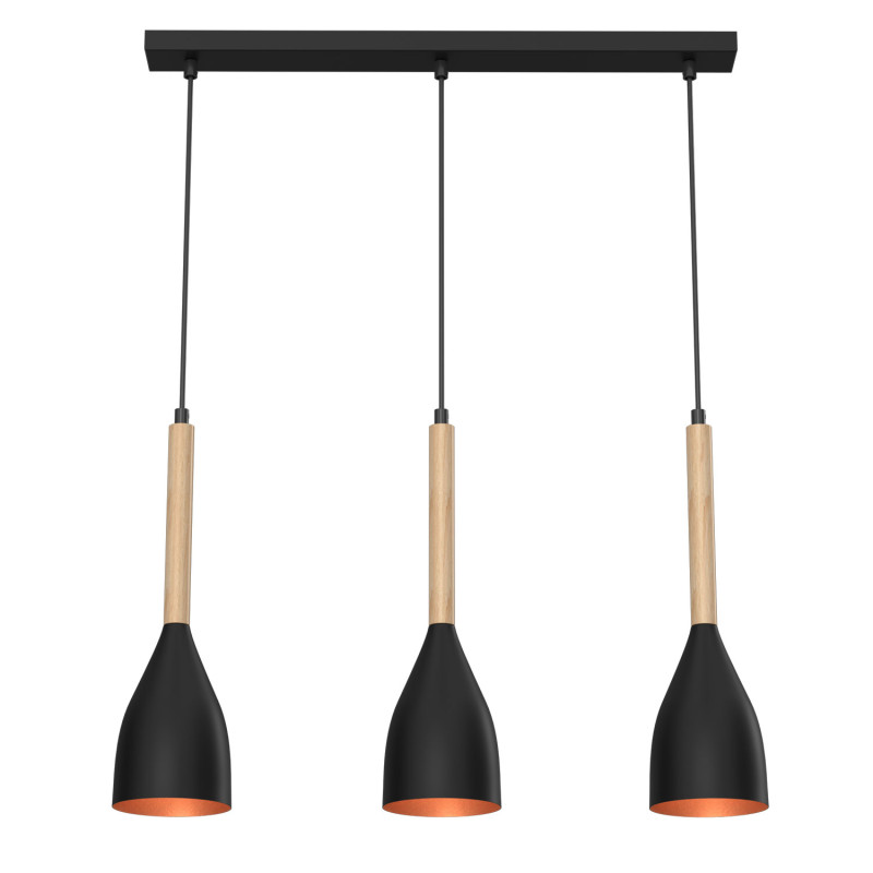 żyrandol  black/gold 3xE27 09114
