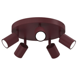 spot plate dia 300  burgundy 5xGU10 09300