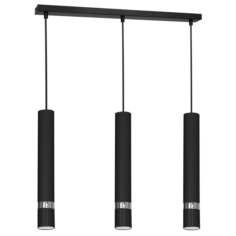 żyrandol  black/chrome 3xGU10 09495