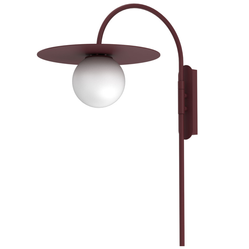 kinkiet  burgundy 1xE27 09554