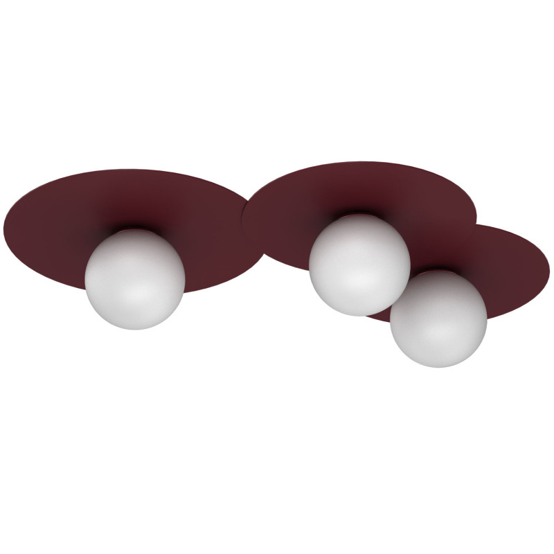 plafon  burgundy 3xE27 09557
