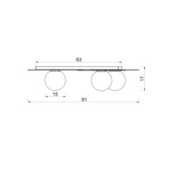 plafon  burgundy 3xE27 09557