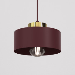 żyrandol  burgundy/gold 1xE27 09701