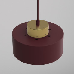 żyrandol  burgundy/gold 1xE27 09701