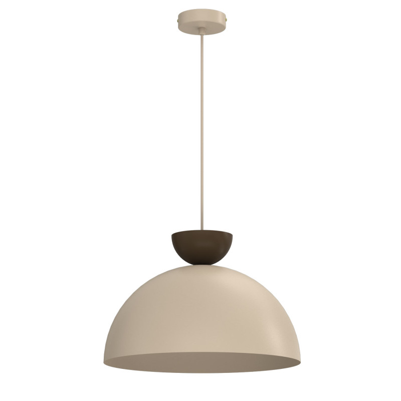 żyrandol dia 380  beige/brown 1xE27 09707