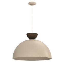 żyrandol dia 500  beige/brown 1xE27 09708