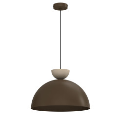 żyrandol dia 380  brown/beige 1xE27 09713