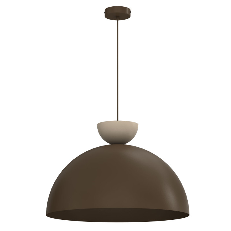 żyrandol dia 500  brown/beige 1xE27 09714