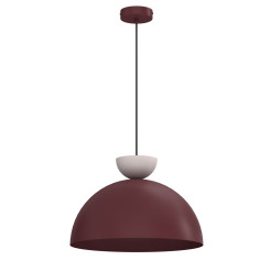 żyrandol dia 380  burgundy/cashmere 1xE27 09716