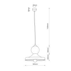 TIGALI 5 - lampa zwieszana ceramiczna - zielona szałwia - SKU 5245