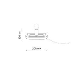 lampa gabinetowa MINOS G - 20 cm - czerwona terakota - SKU 2040