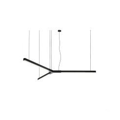 TRIKAL Z - lampa zwieszana - stal czarna - średnica 134 cm - 3000K