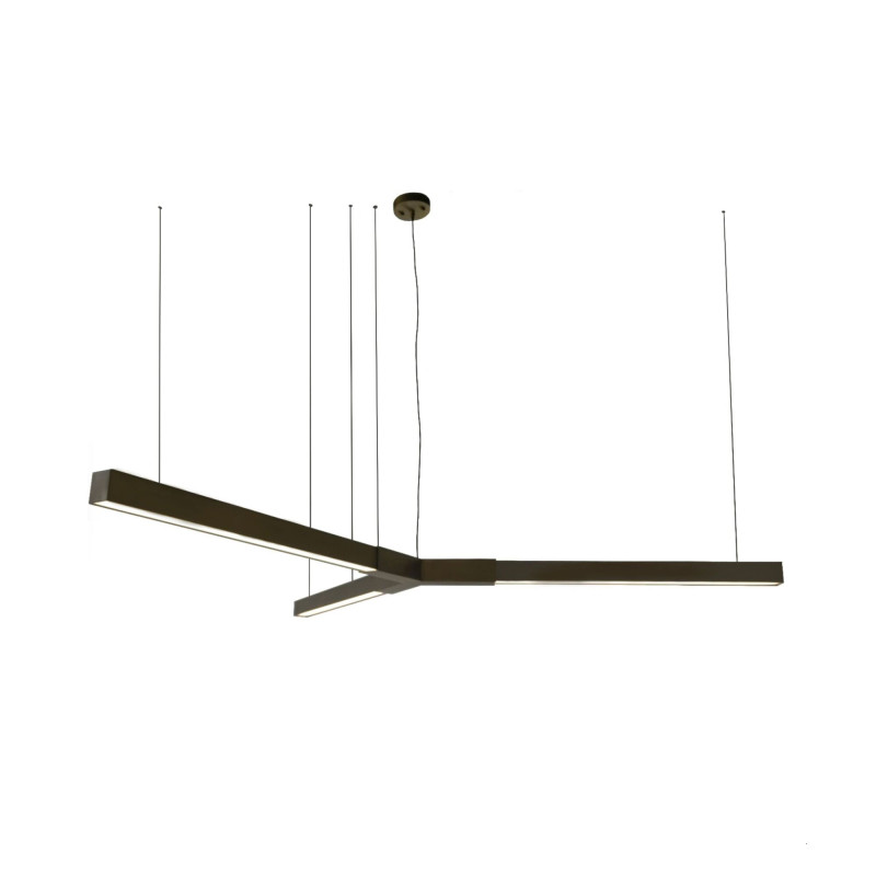 TRIKAL Z - lampa zwieszana - mosiądz patyna mat - średnica 174 cm - 3000K