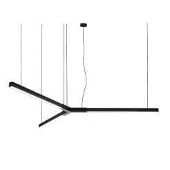 TRIKAL Z - lampa zwieszana - stal czarna - średnica 214 cm - 3000K