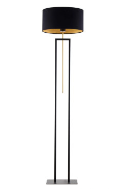 lampa podłogowa czarny/złoty 41838