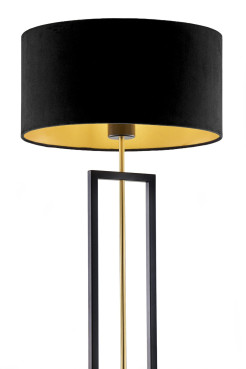 lampa podłogowa czarny/złoty 41838