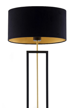 lampa podłogowa czarny/złoty 41838