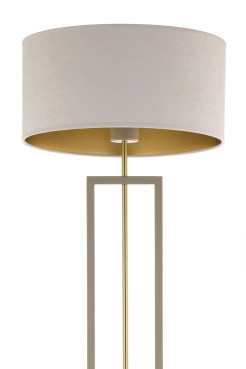 lampa podłogowa beżowy/złoty 41841