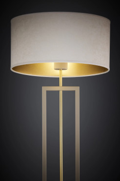 lampa podłogowa beżowy/złoty 41841