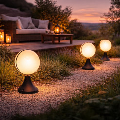 Lampa ogrodowa wisząca CIRCULO 1xE27 EKO6642