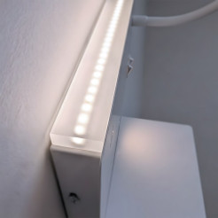 Lampa nocna z półką Shelf Led 4W+5W+2W prawa Biały ML0694