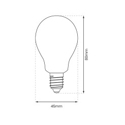 Żarówka LED 5W E14 G45 4000K EKZA0565