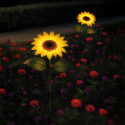 Lampka Solarna Sunflower 3000K IP44 EKO2494