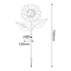 Lampka Solarna Sunflower 3000K IP44 EKO2494