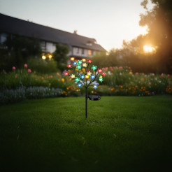 Lampka Solarna Tree 84cm RGB+3000K IP44 EKO2497