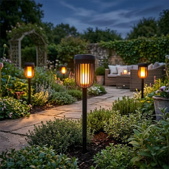 Lampka Solarna Flame 1800K IP44 EKO2501