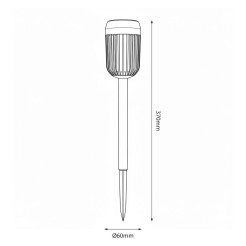 Lampka Solarna Flame 1800K IP44 EKO2501