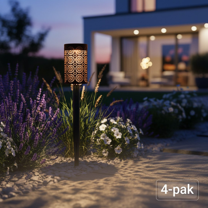 Lampka Solarna Decor 3000K IP44 4szt EKO2502