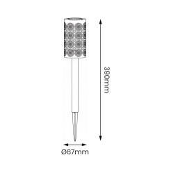 Lampka Solarna Decor 3000K IP44 4szt EKO2502
