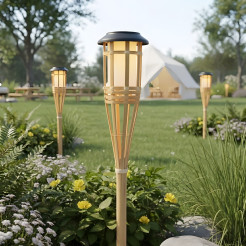 Lampka Solarna Bamboo 1800K IP44 EKO2503