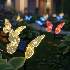 Lampka Solarna Butterfly RGB IP44 EKO2504