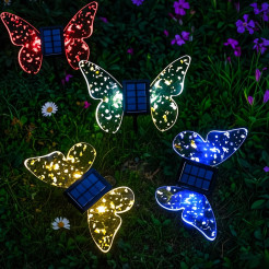 Lampka Solarna Butterfly RGB IP44 EKO2504
